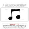 6 X 12 Full Size Aluminum License Plate for Cars and Trucks  Thumbnail