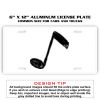 6 X 12 Full Size Aluminum License Plate for Cars and Trucks  Thumbnail