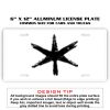 6 X 12 Full Size Aluminum License Plate for Cars and Trucks  Thumbnail