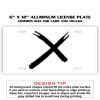 6 X 12 Full Size Aluminum License Plate for Cars and Trucks  Thumbnail